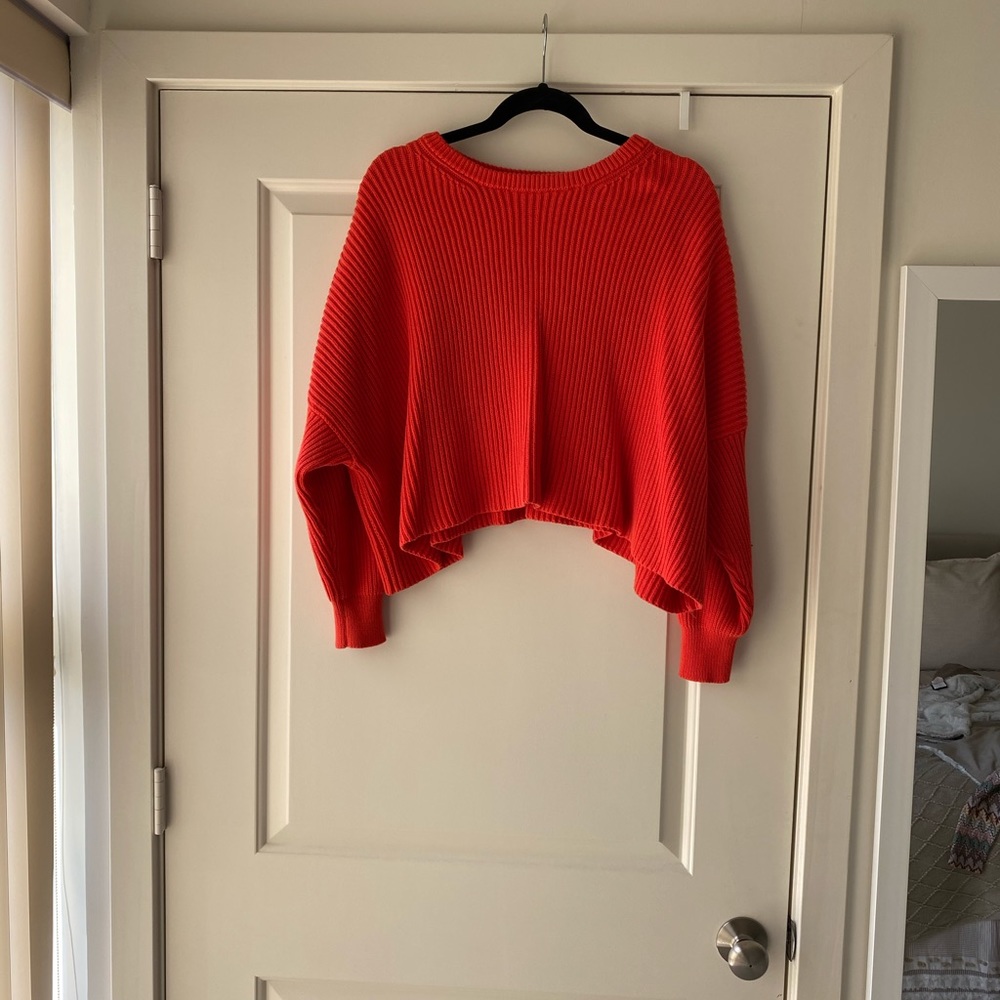 Free People festival pier pullover cropped sweater